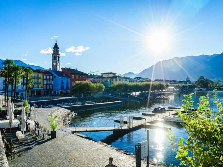 Ascona: Residenza Sabrina,App 2.5 Locali E Piscina Apartment Luaran gambar